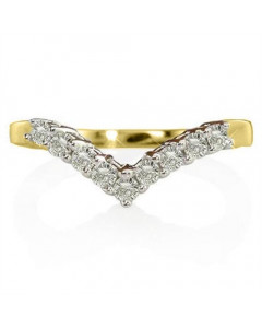 0.70ct SI2/G Classic Round Diamond Wishbone Eternity Ring