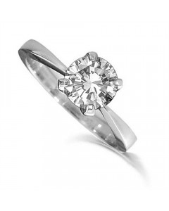 0.38ct SI2/G Round Diamond Engagement Ring