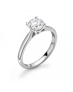 1.00ct VVS2/D Round Lab Diamond Engagement Ring