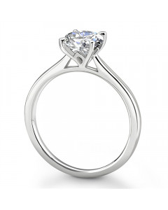 0.90ct VS2/F Round Diamond Engagement Ring