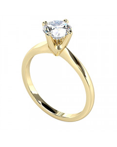 0.91ct VS1/J Round Diamond Engagement Ring
