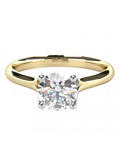 0.91ct I1/D Round Diamond Engagement Ring