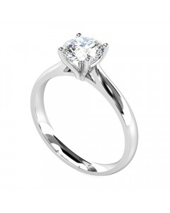 0.50ct SI2/F Round Diamond Engagement Ring