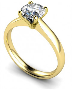 0.18ct SI/F Unique Round Diamond Engagement Ring