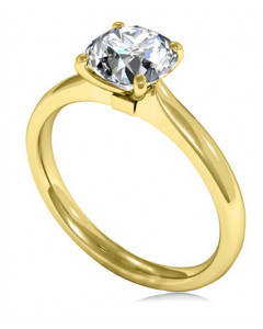 0.28ct SI/F Round Diamond Engagement Ring