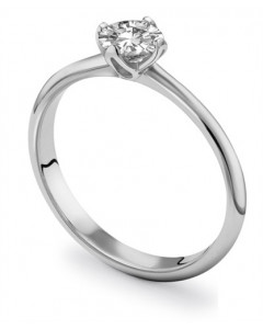 0.30ct SI1/F Round Diamond Engagement Ring