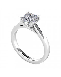 1.00ct I1/F Radiant Diamond Engagement Ring