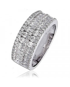 1.25ct VS/FG Round Dress Ring in 18K White Gold