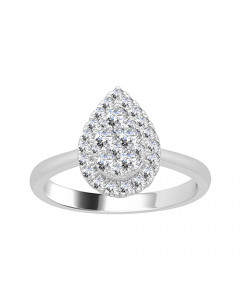 0.49CT VS/EF Round Diamond Cluster Ring