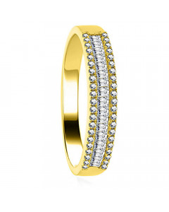 0.50ct VS/EF  Round & Baguette Diamond Dress Ring