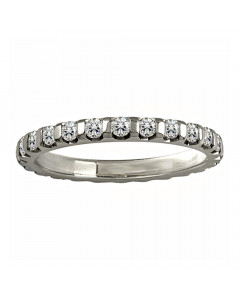 0.85 VS/EF 2.5MM Elegant Round Diamond Full Eternity Ring