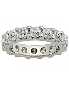4.00ct VVS/EF Lab Grown Elegant Round Diamond Full Eternity Ring