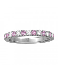 0.50CT VS/EF Pink Sapphire/Diamond Ring