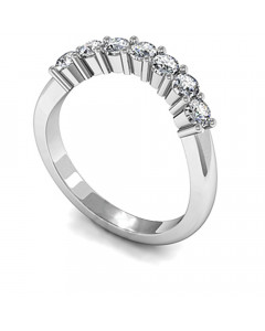 0.75CT I1/FG Round Diamond 7 Stone Ring