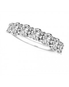 0.54CT VVS/EF Round Diamond 7 Stone Ring