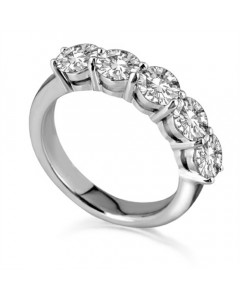 1.55ct I1/FG 5 Stone Diamond Ring
