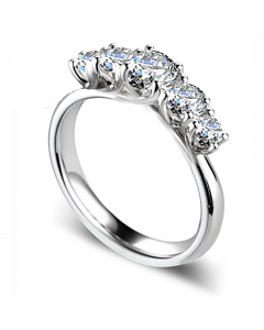 0.50ct VS/FG Diamond Five Stone Ring