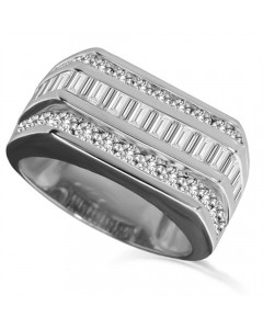 2.00CT VS/EF Round Diamond Mens Ring