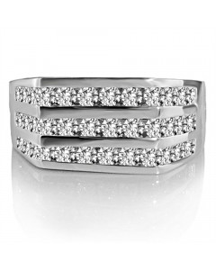 1.06CT VS/EF Round Diamond Mens Ring