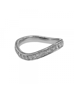 0.30ct VS/FG Round Cut Diamond Shaped Wedding Ring