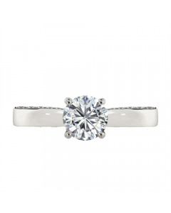 1.10ct VVS2/E Round Solitaire Ring in Platinum