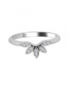 0.10ct VS/EF Round Diamond Shaped Wedding Ring