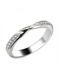 0.20ct VS/EF 3.5mm Round Diamond Shaped Wedding Ring