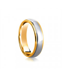 5mm Two Tone Wedding Ring
