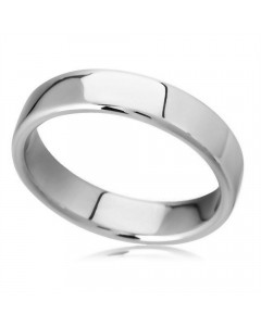5MM Rounded Flat Court Wedding Ring