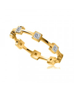0.40 VS/EF Princess Designer Diamond Wedding Ring