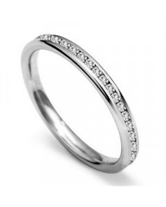 0.20 VS/FG 2.5MM Round Diamond 40% Wedding Ring
