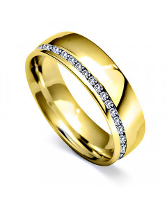 0.80CT VS/FG Round Diamond Wedding Ring