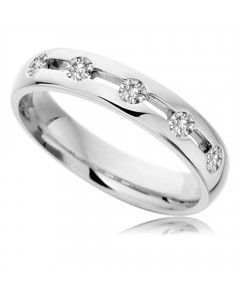 0.30CT VS/FG Round Diamond Wedding Ring