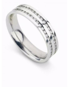 0.90ct VS/FG Round Diamond Wedding Ring